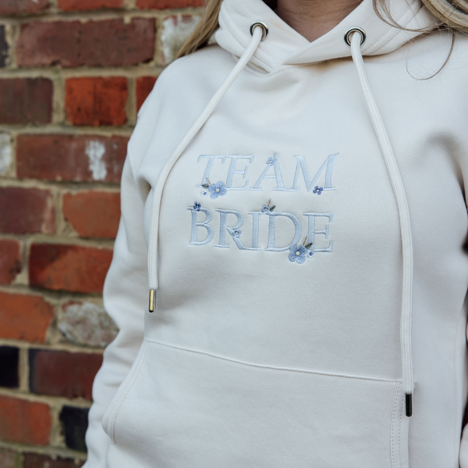 Team bride floral hoodie